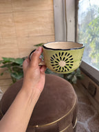 Kiwi Handled Soup Bowl