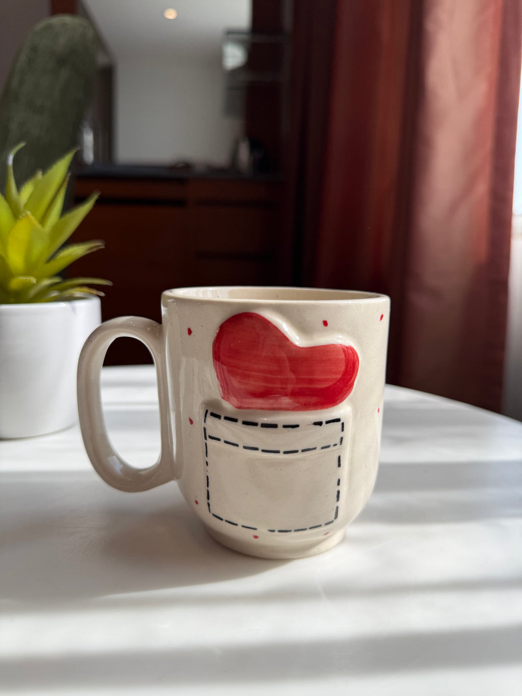 Heart letter Mug