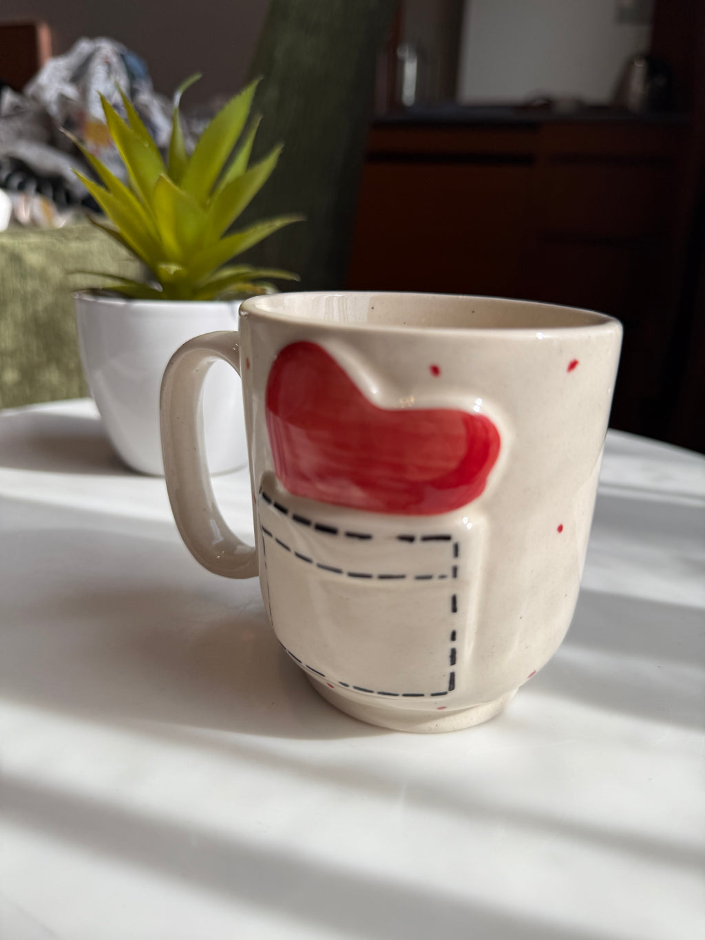Heart letter Mug