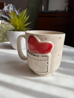 Heart letter Mug