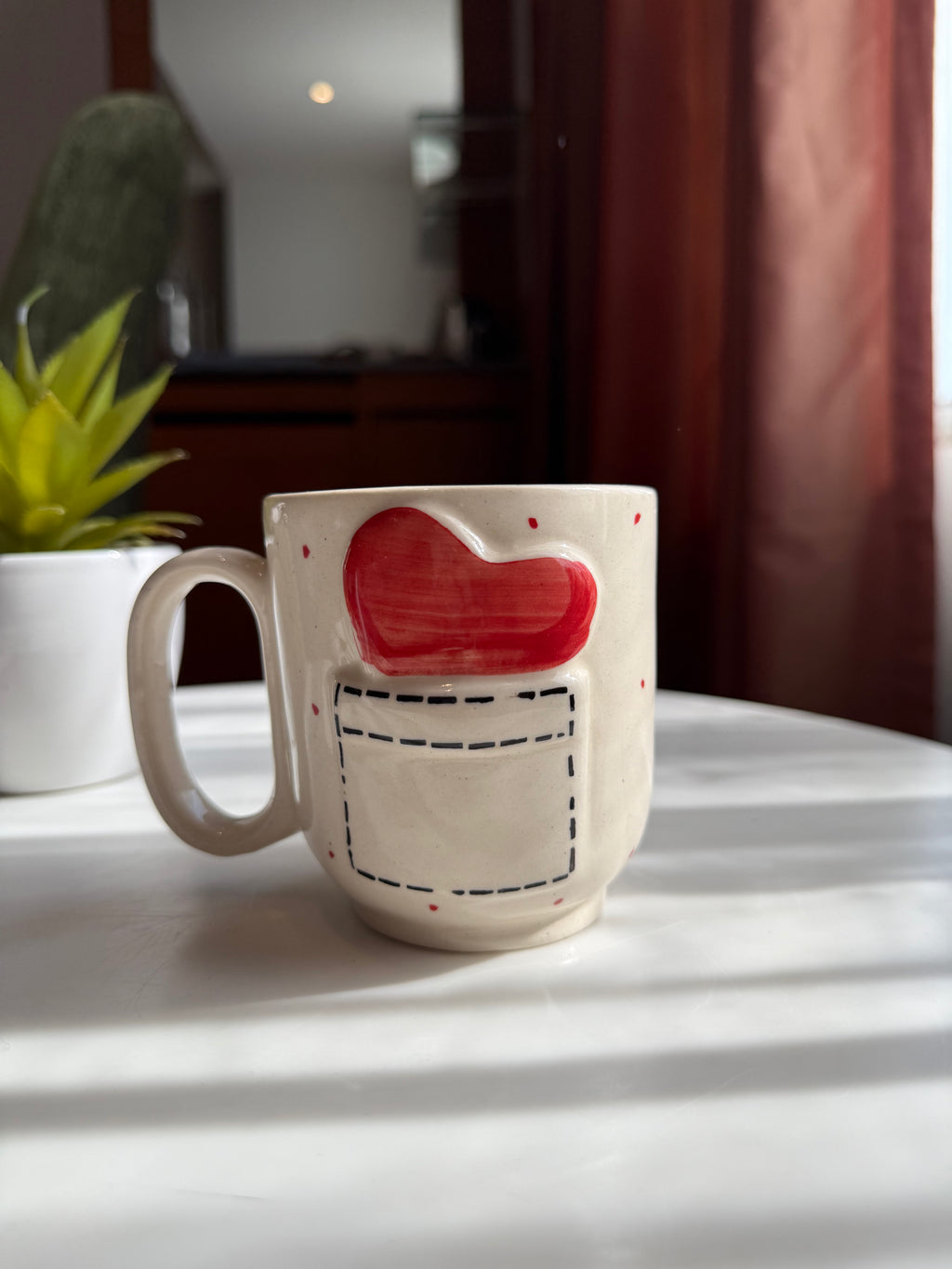 Heart letter Mug