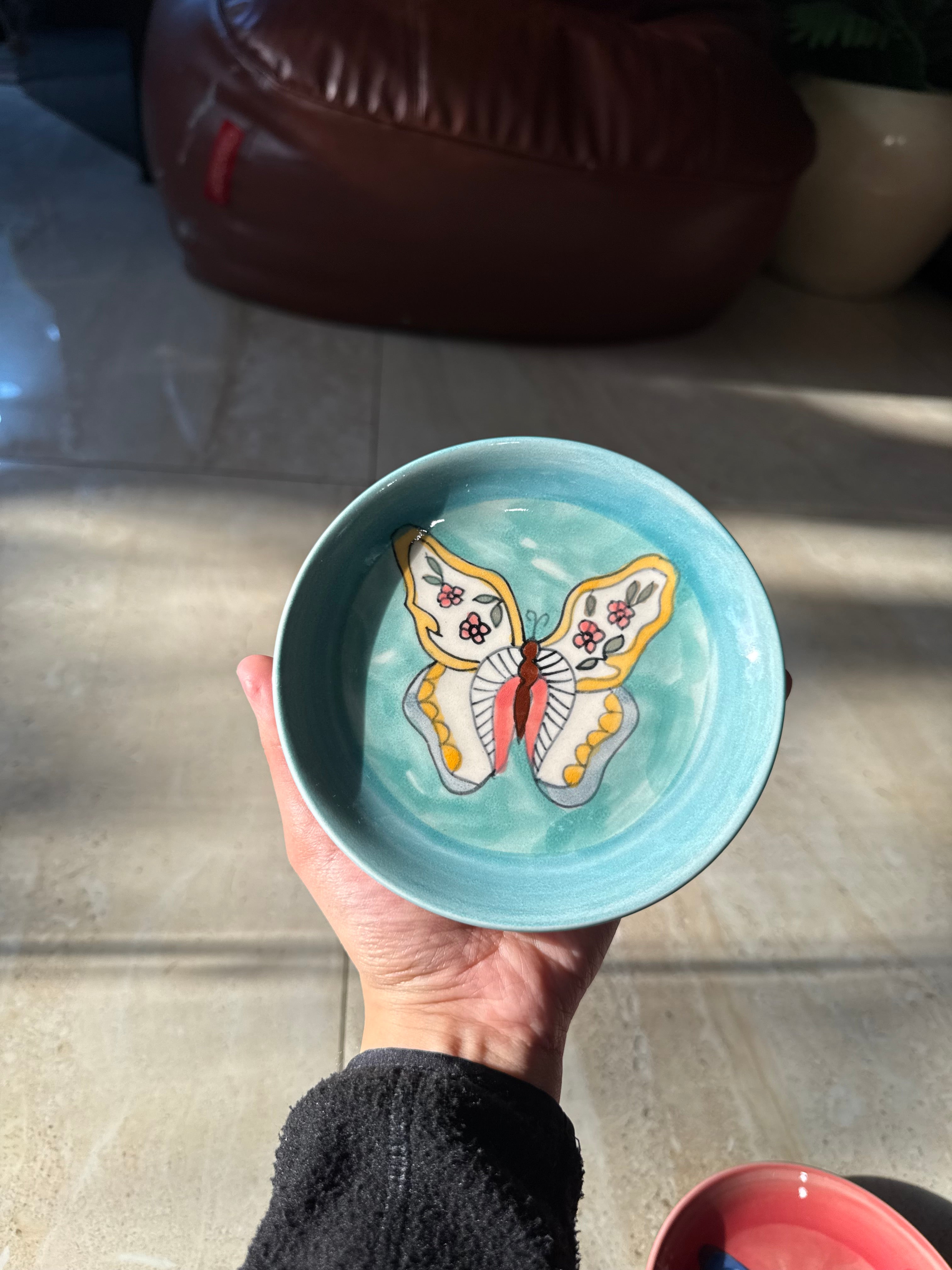 Butterfly Saucer Plates (Set of 3) | 5" Small Plates