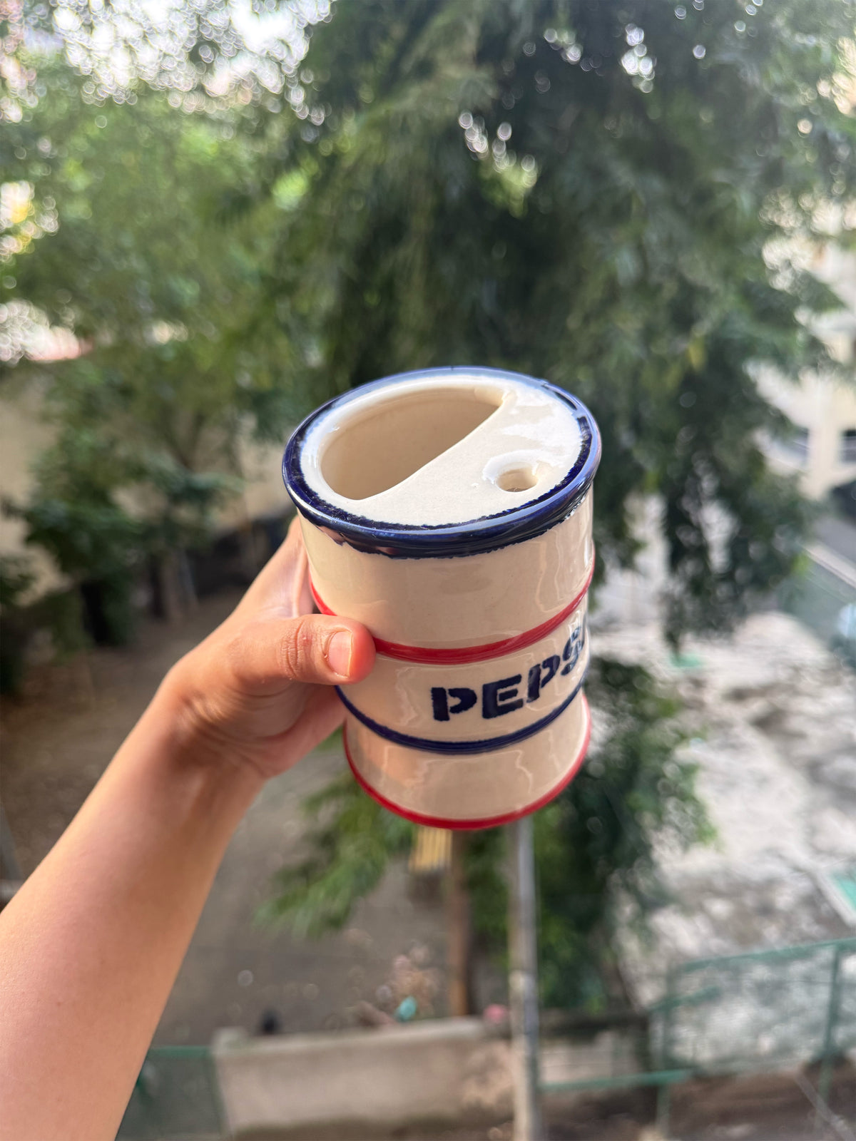 Pepsi Drum-Shaped Ceramic Tumbler 💙🥤