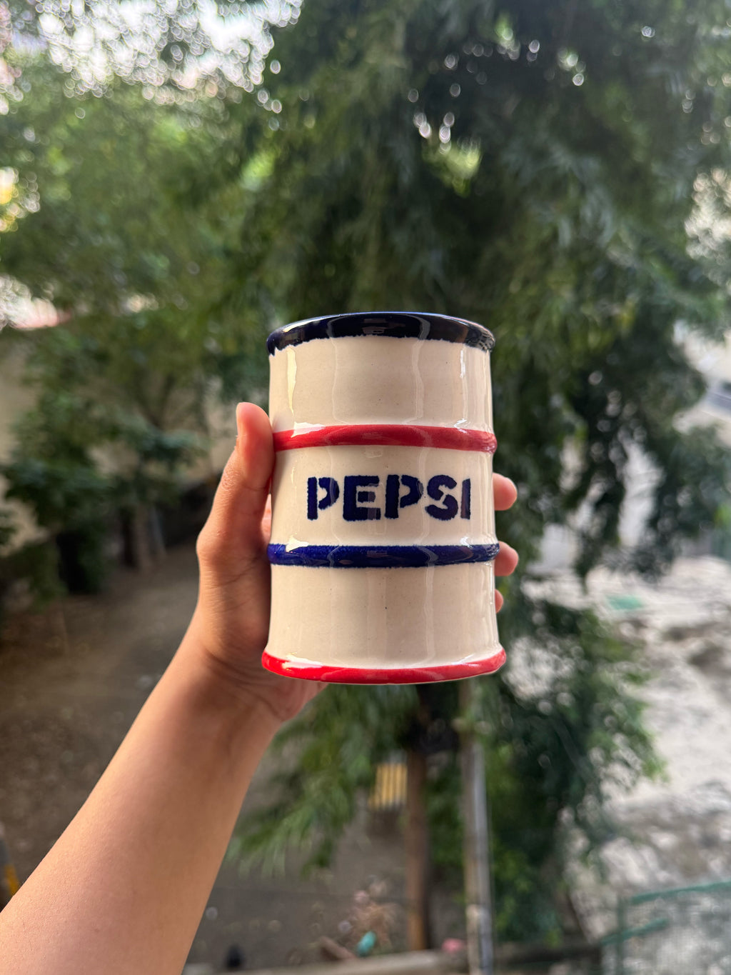 Pepsi Drum-Shaped Ceramic Tumbler 💙🥤