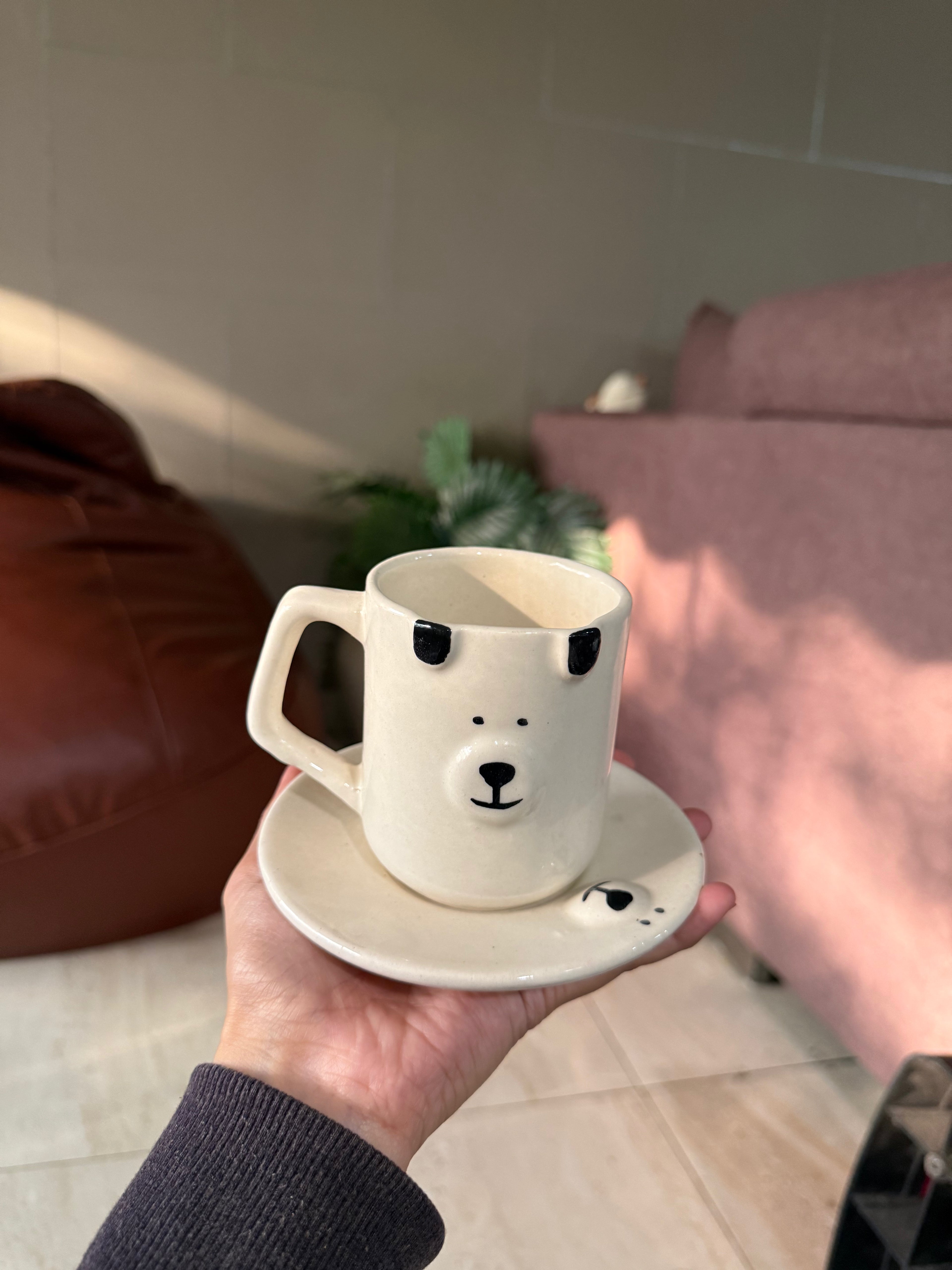 Bear Mug and Saucer