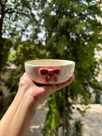 Blush Bow Ceramic Bowl 🎀