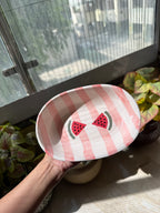 Watermelon Whirl Oval Bowl 🍉