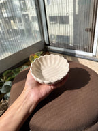 Ivory Petal Ice Cream Bowl 🌸 | Perfect for ice cream, desserts & snacks