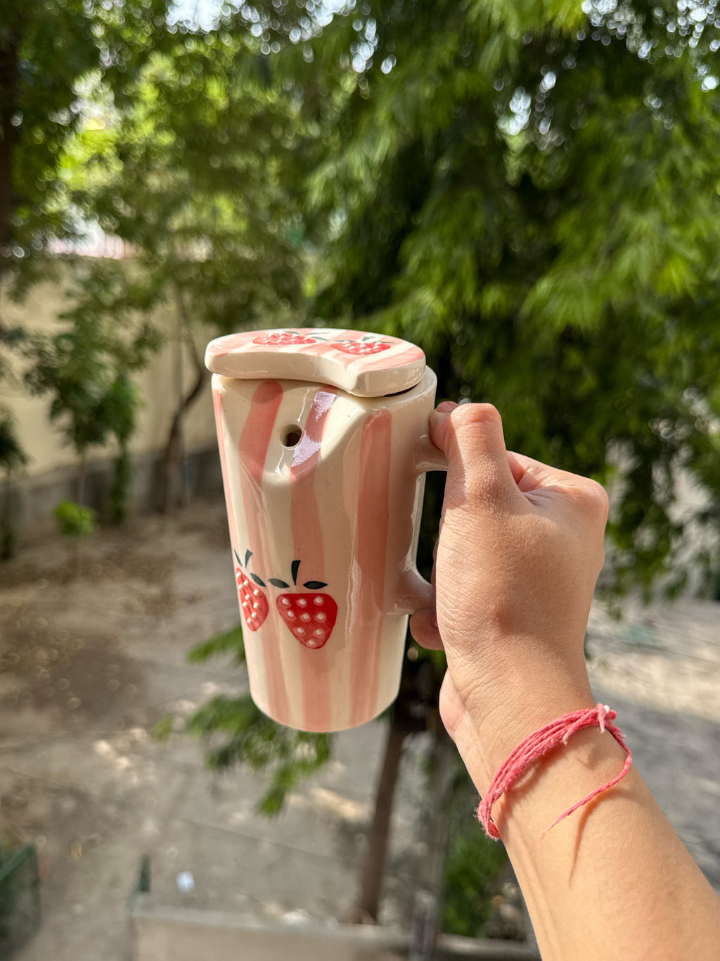 Strawberry Sipper 🍓 | Wid Lid + Steel Straw