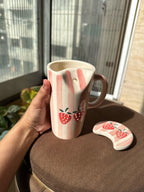 Strawberry Sipper 🍓 | Wid Lid + Steel Straw