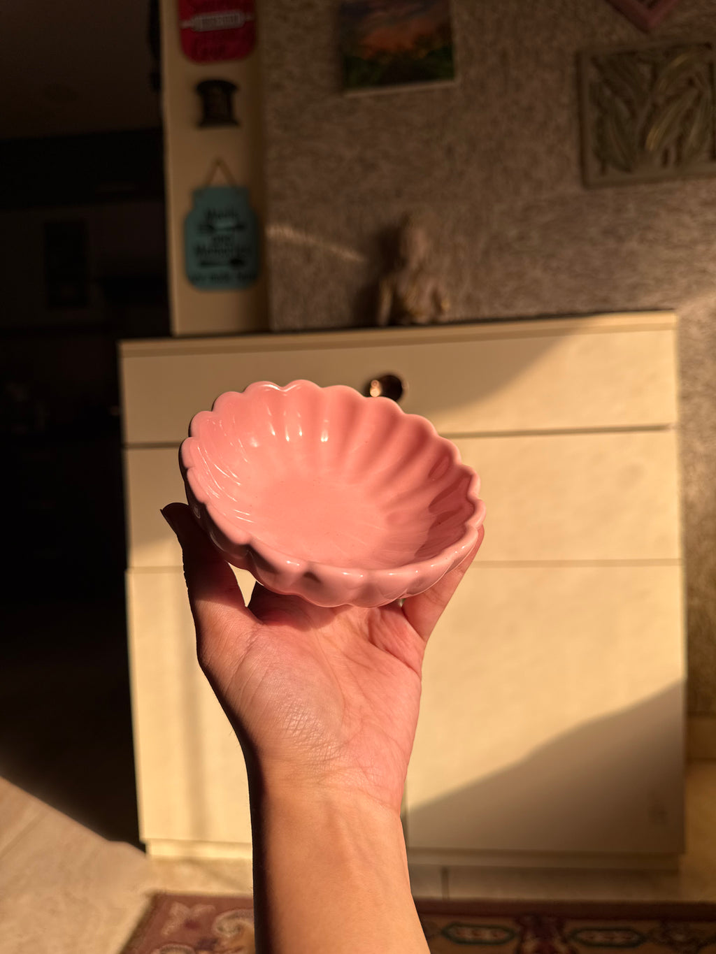 Blush Petal Ice Cream Bowl 🌸 | Perfect for ice cream, desserts & snacks