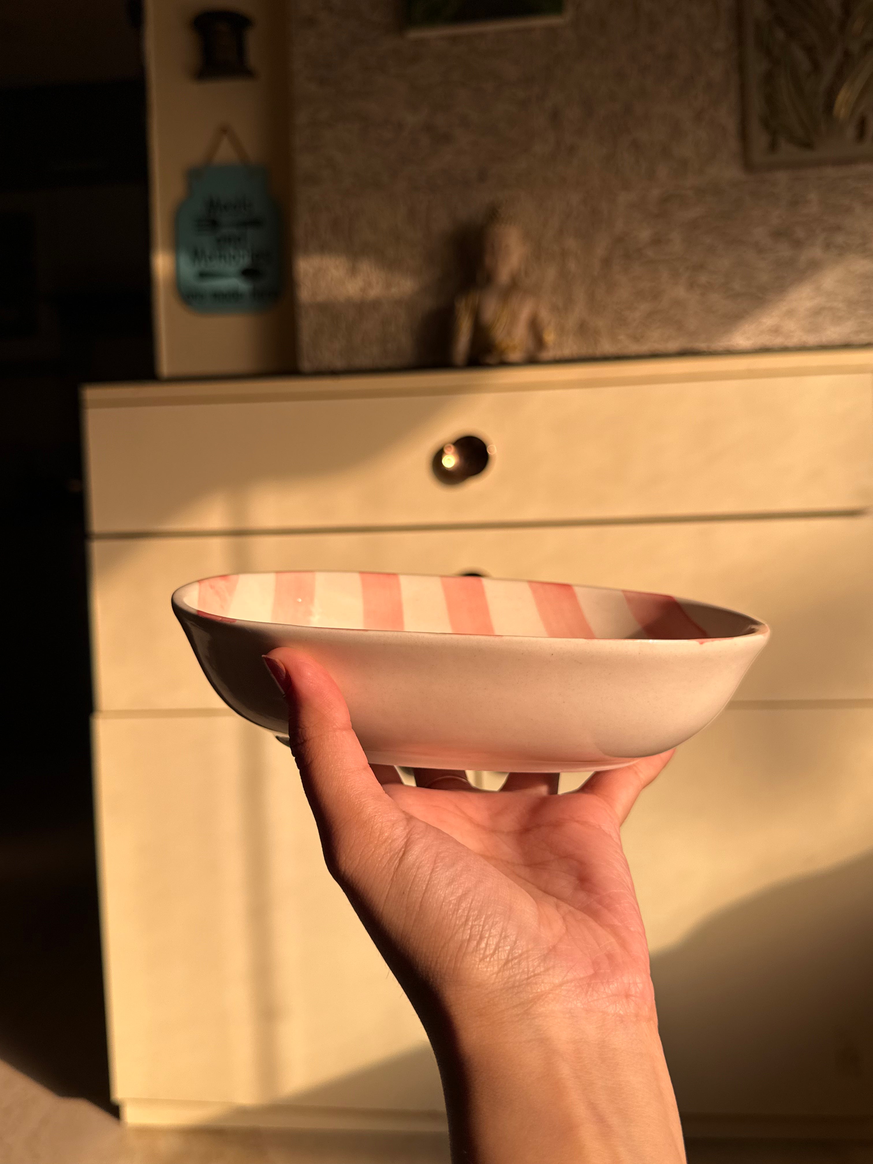 Watermelon Whirl Oval Bowl 🍉