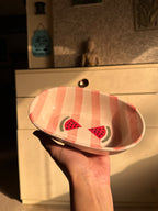 Watermelon Whirl Oval Bowl 🍉