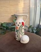 Oil Dispenser with Flowers and Leaves