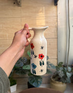 Oil Dispenser with Small Flowers and Leaves