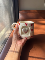 Heart Charm Mugs Combo (Set of 2)