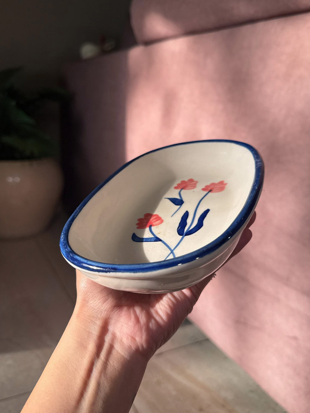 Floral Oval Plate | Beautiful Serving Plate