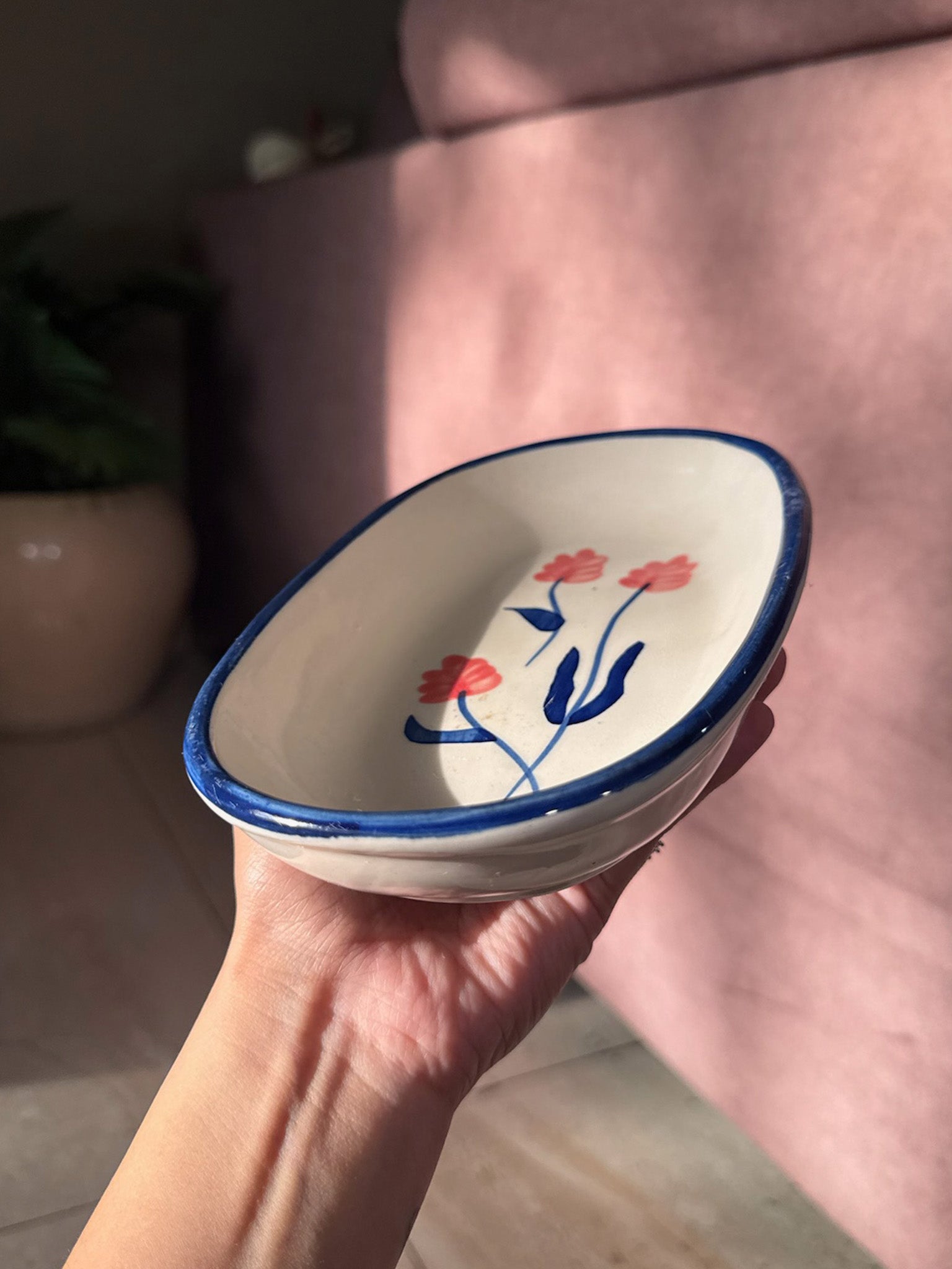 Floral Oval Plate | Beautiful Serving Plate