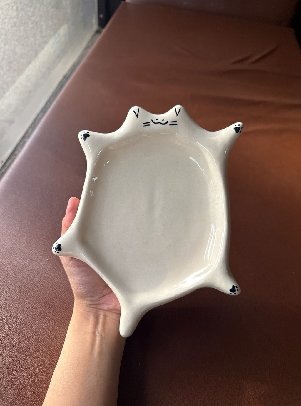 Cat Plate | Serving Plate, Jewellery Plate, For Snacks, Desserts, or Fruits | Pack of 1