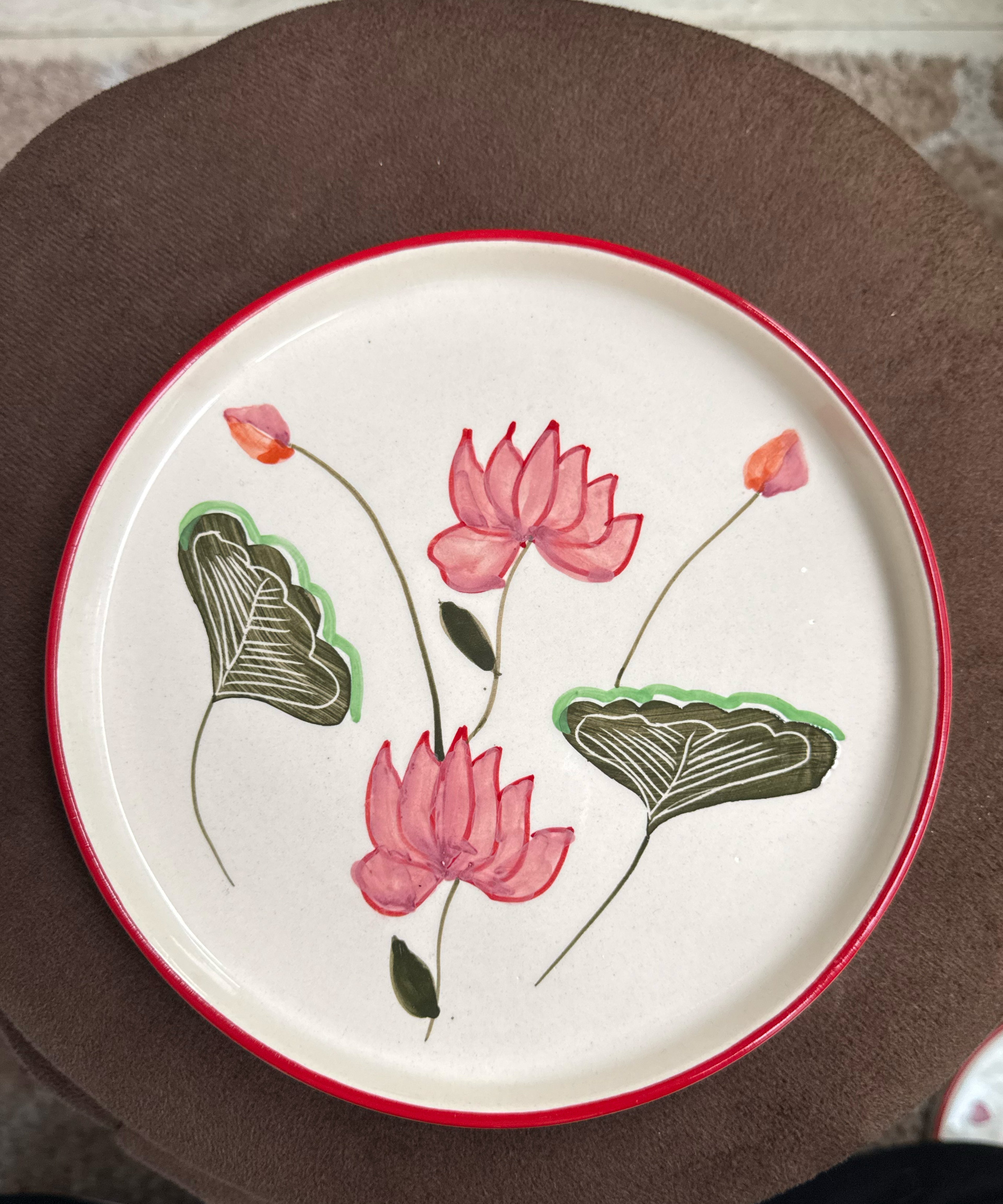 Plate with Lotus Motif