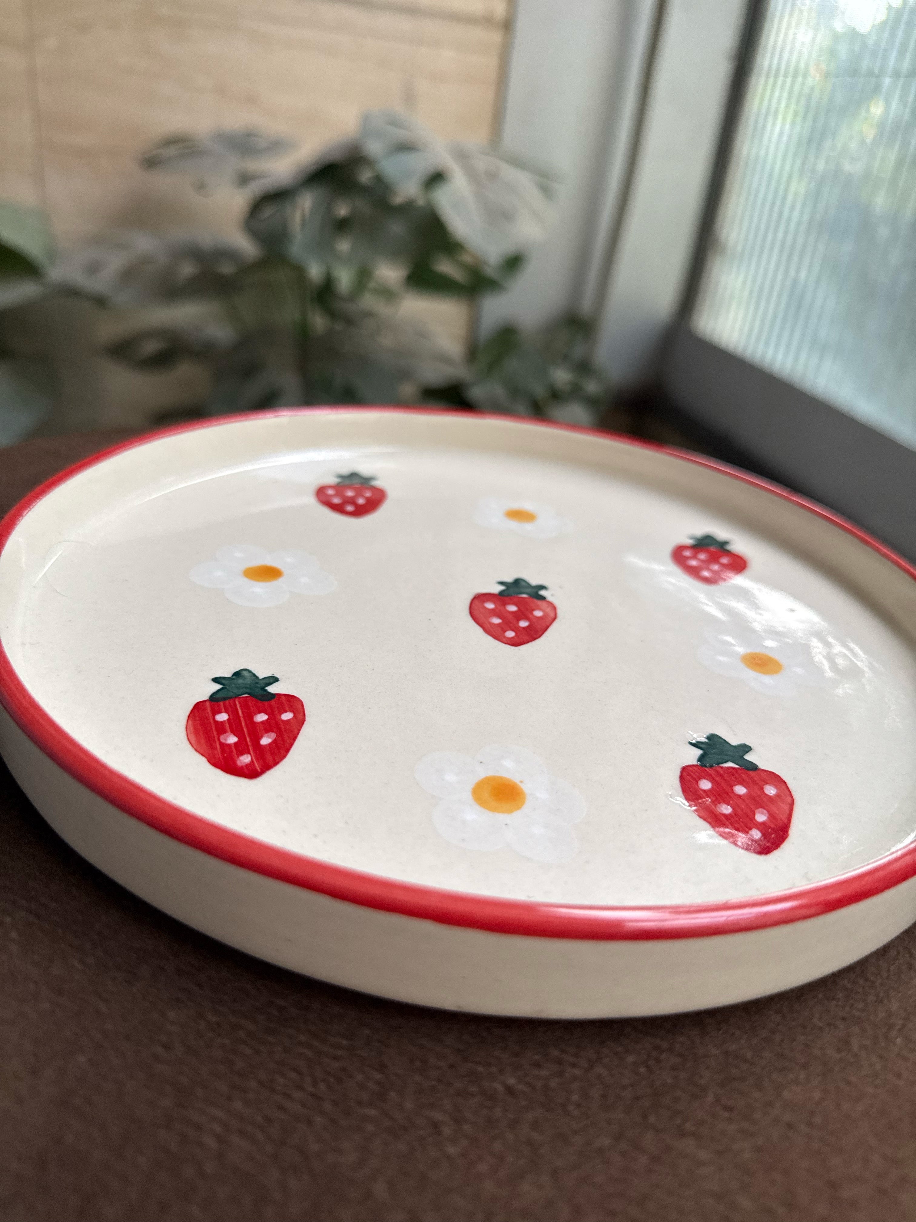 Strawberries Plate