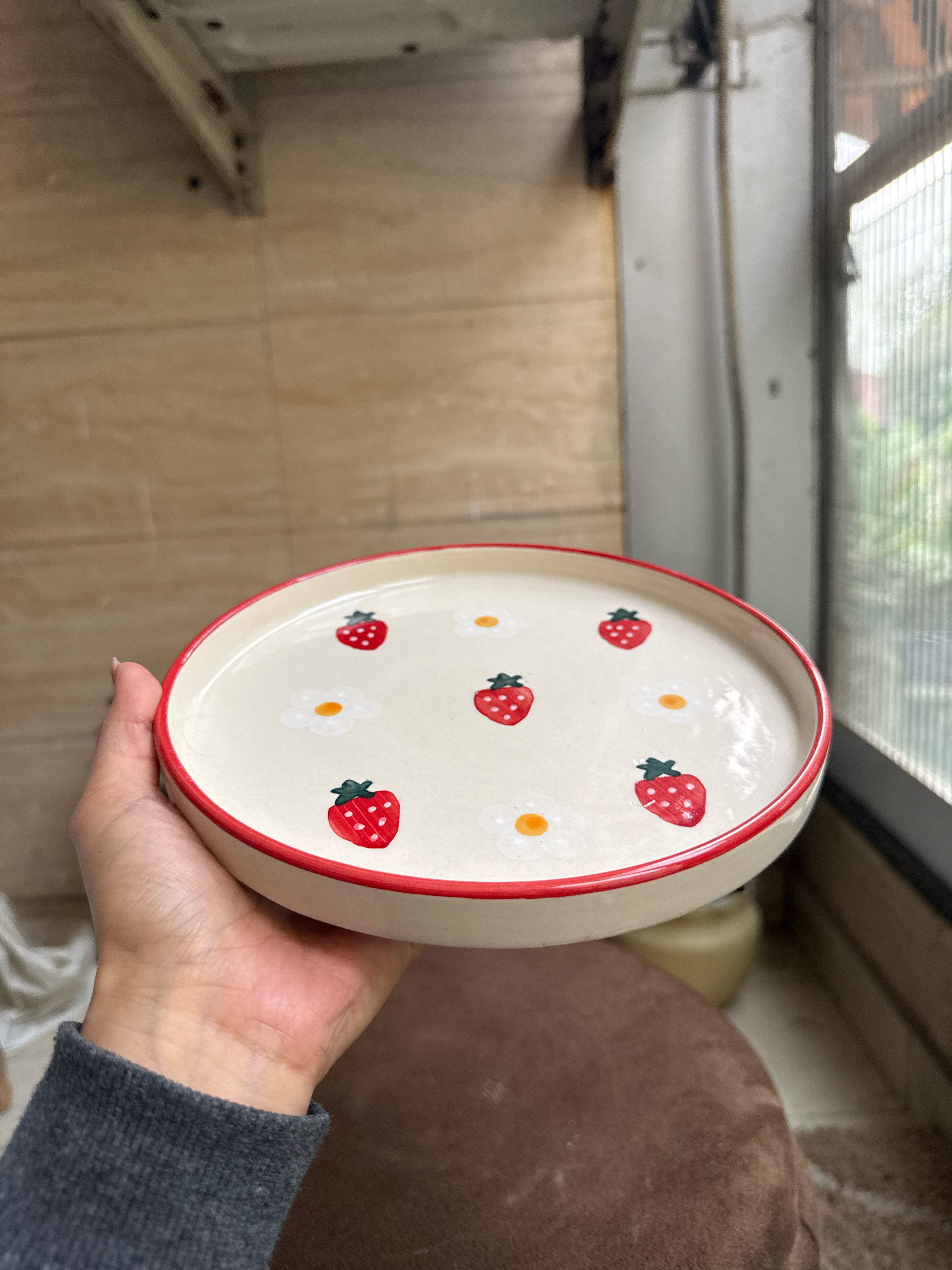 Strawberries Plate