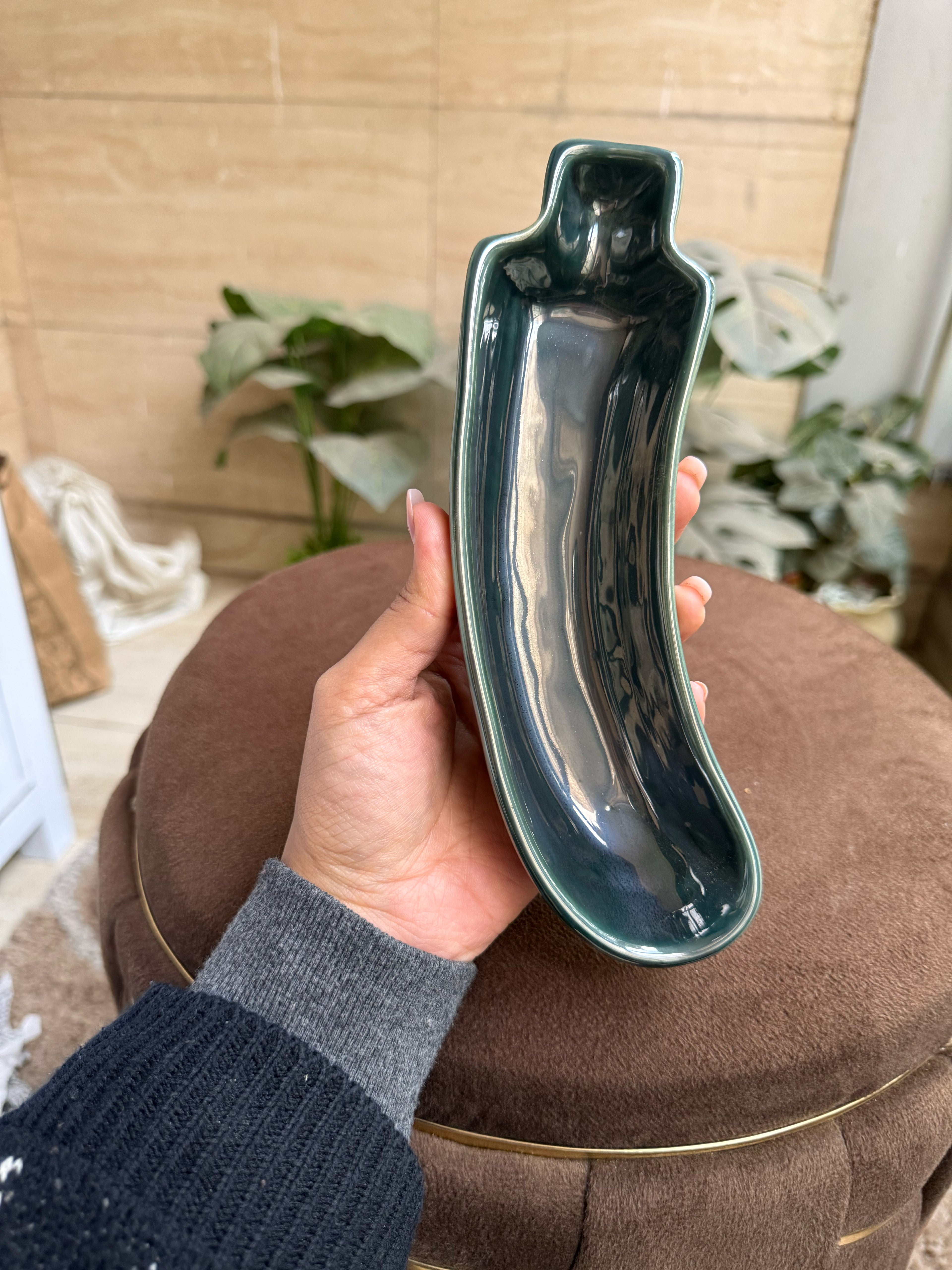 Banana snacks serving plate