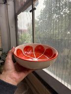 Orange Melon Bowl - Big serving Bowl