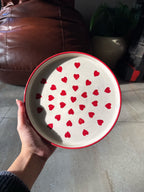 Hearts Plate | 8-inch Ceramic Plate