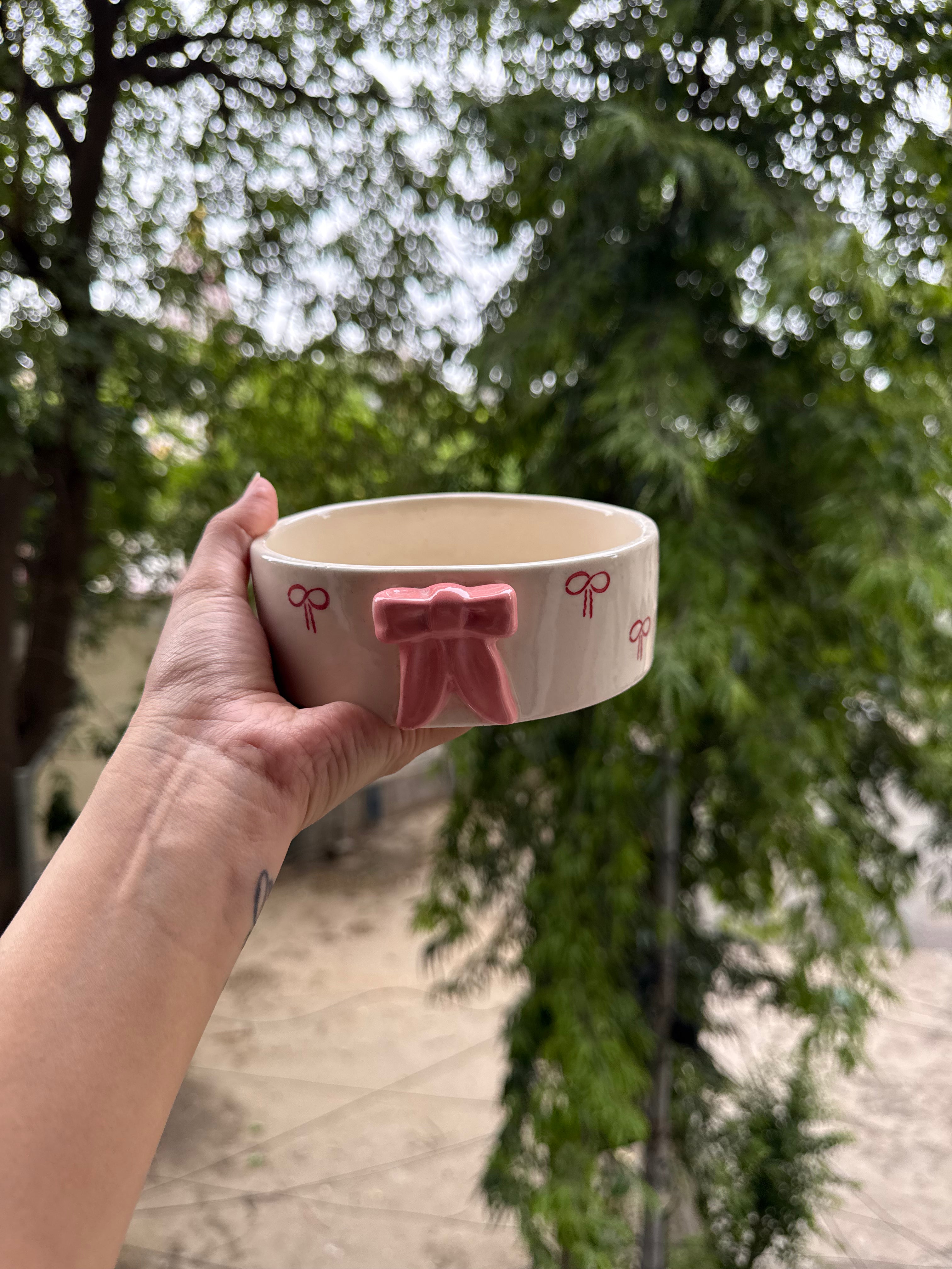 Pink Bow Breakfast Bowl