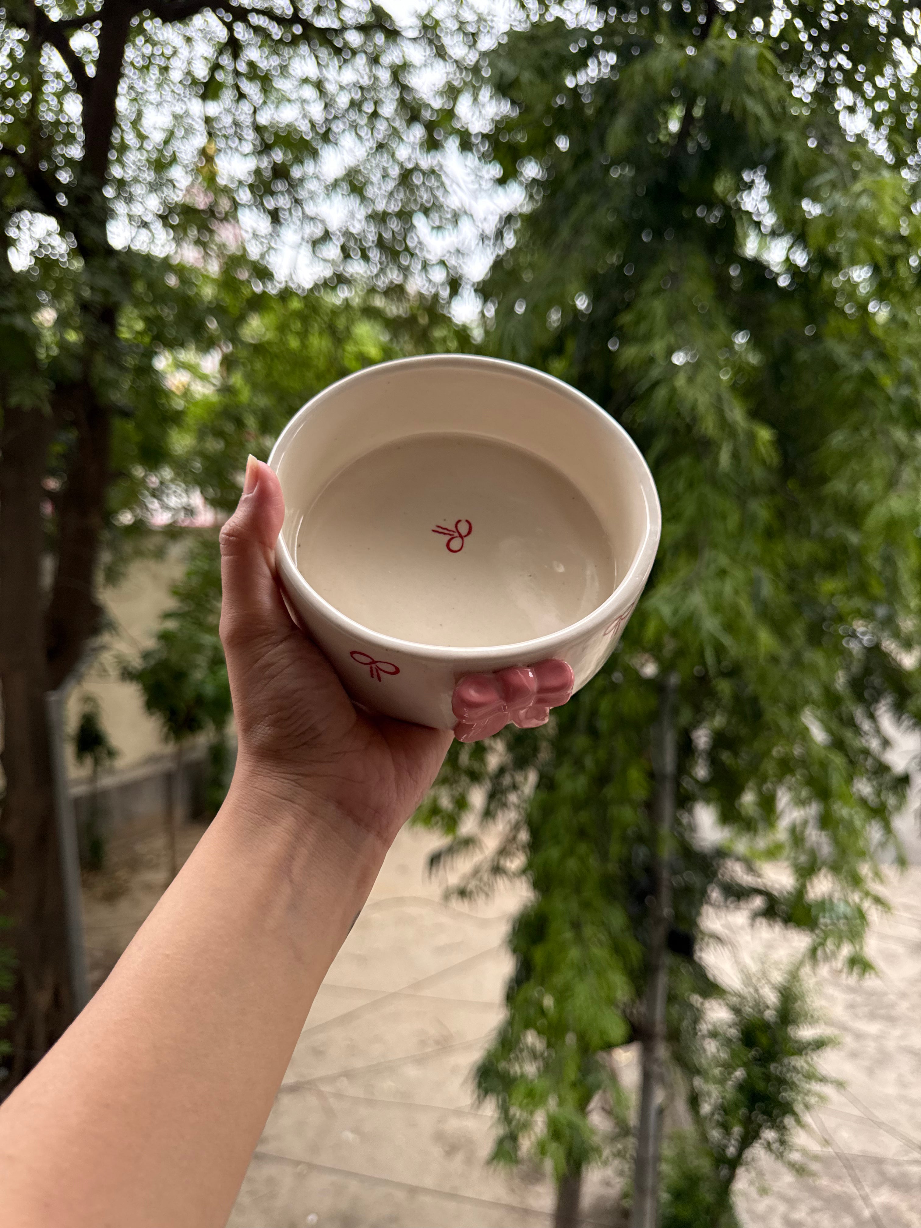 Pink Bow Breakfast Bowl