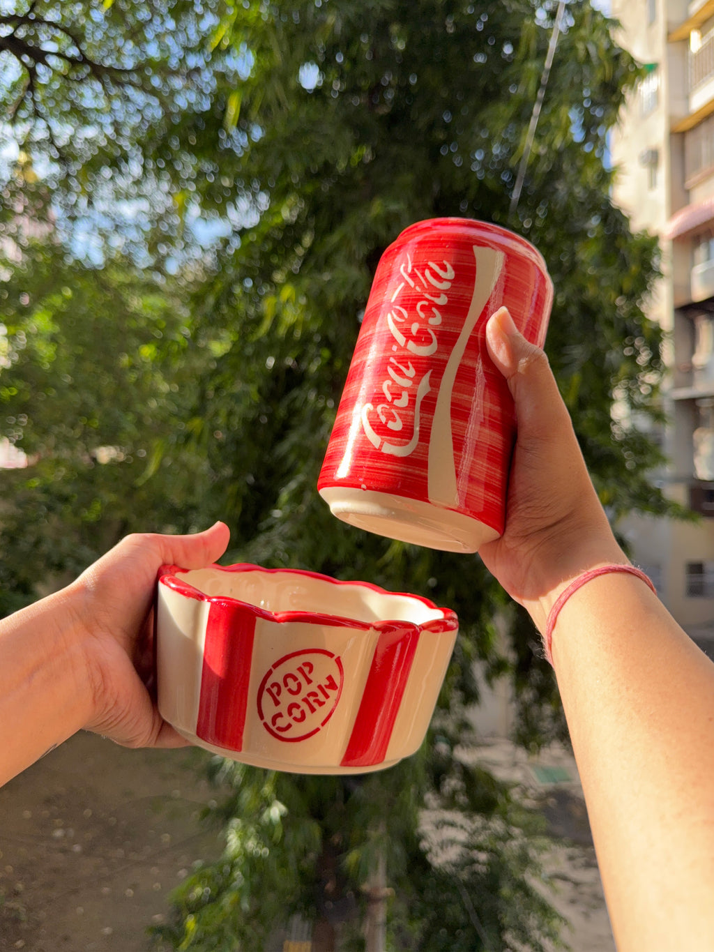 Retro Cola & Popcorn Bowl Combo ❤️🍿 | Perfect for your Movie Nights