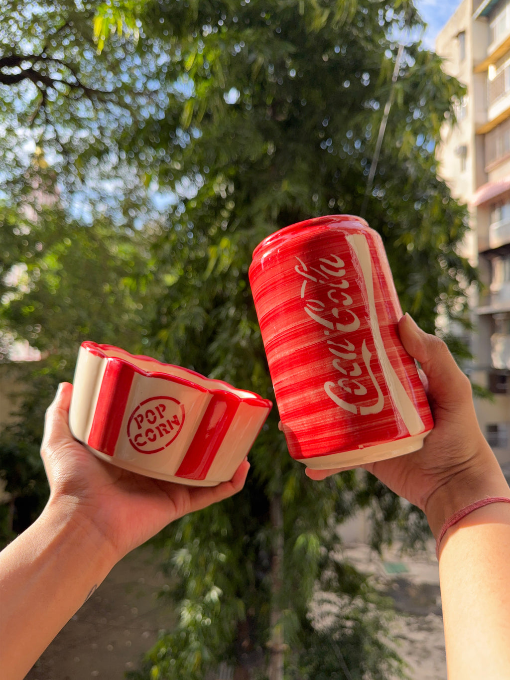 Retro Cola & Popcorn Bowl Combo ❤️🍿 | Perfect for your Movie Nights