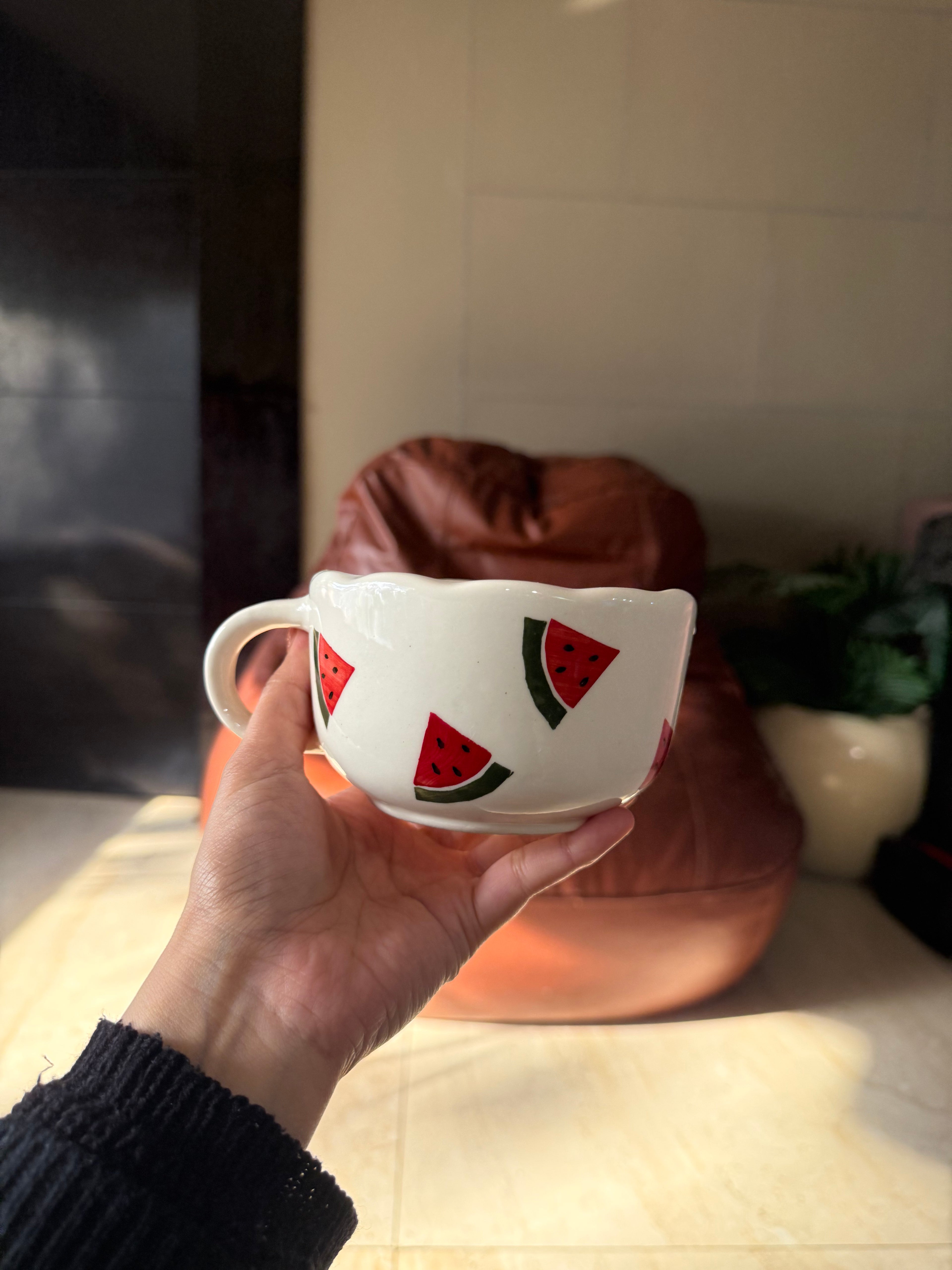 Watermelon soup bowl