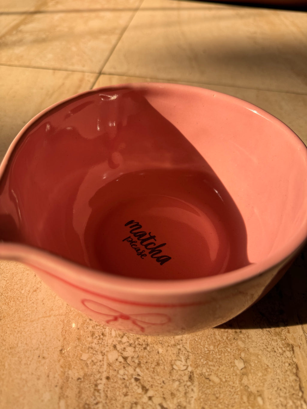 Pink Bows Bowl