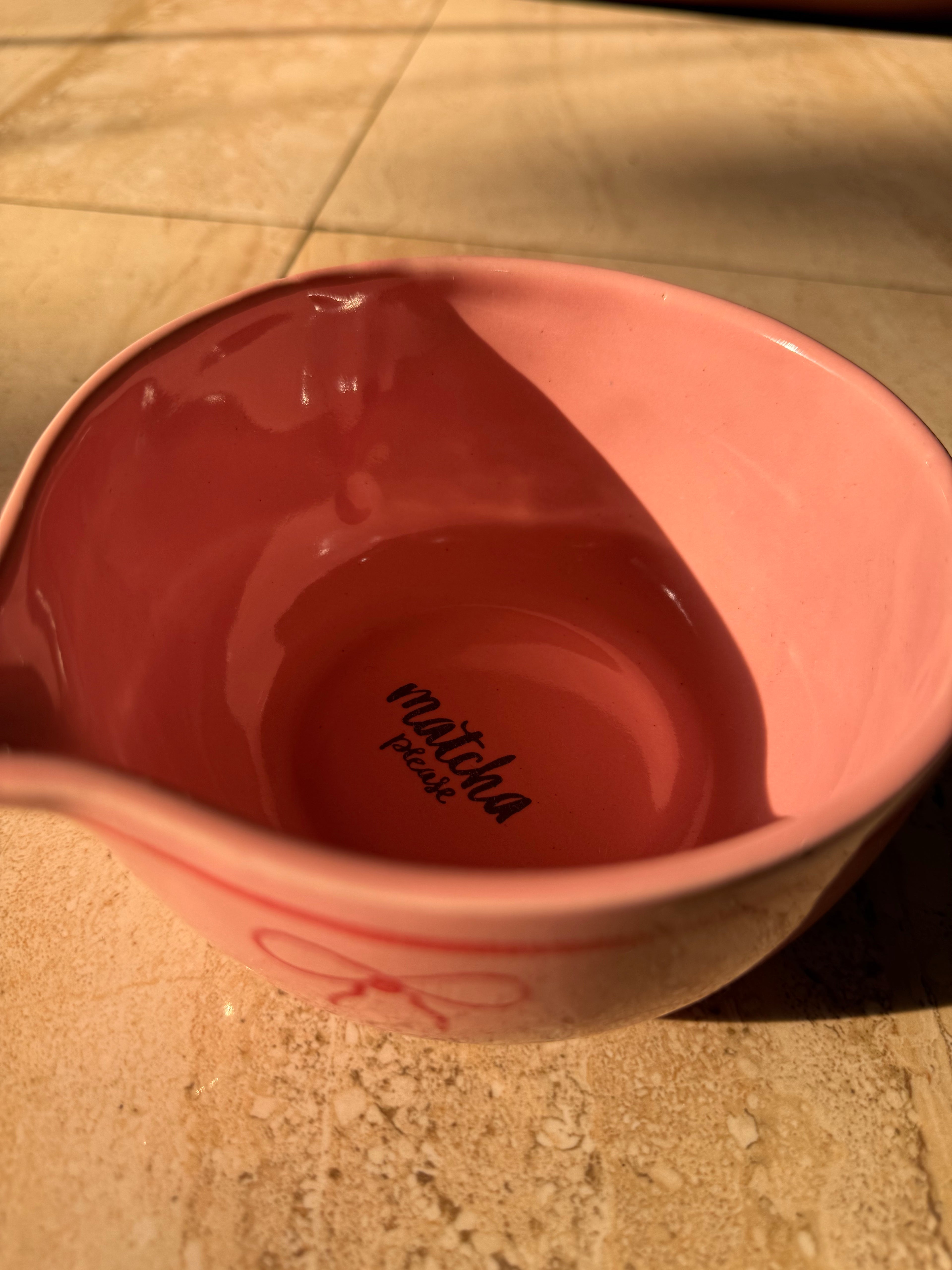 Pink Bows Bowl