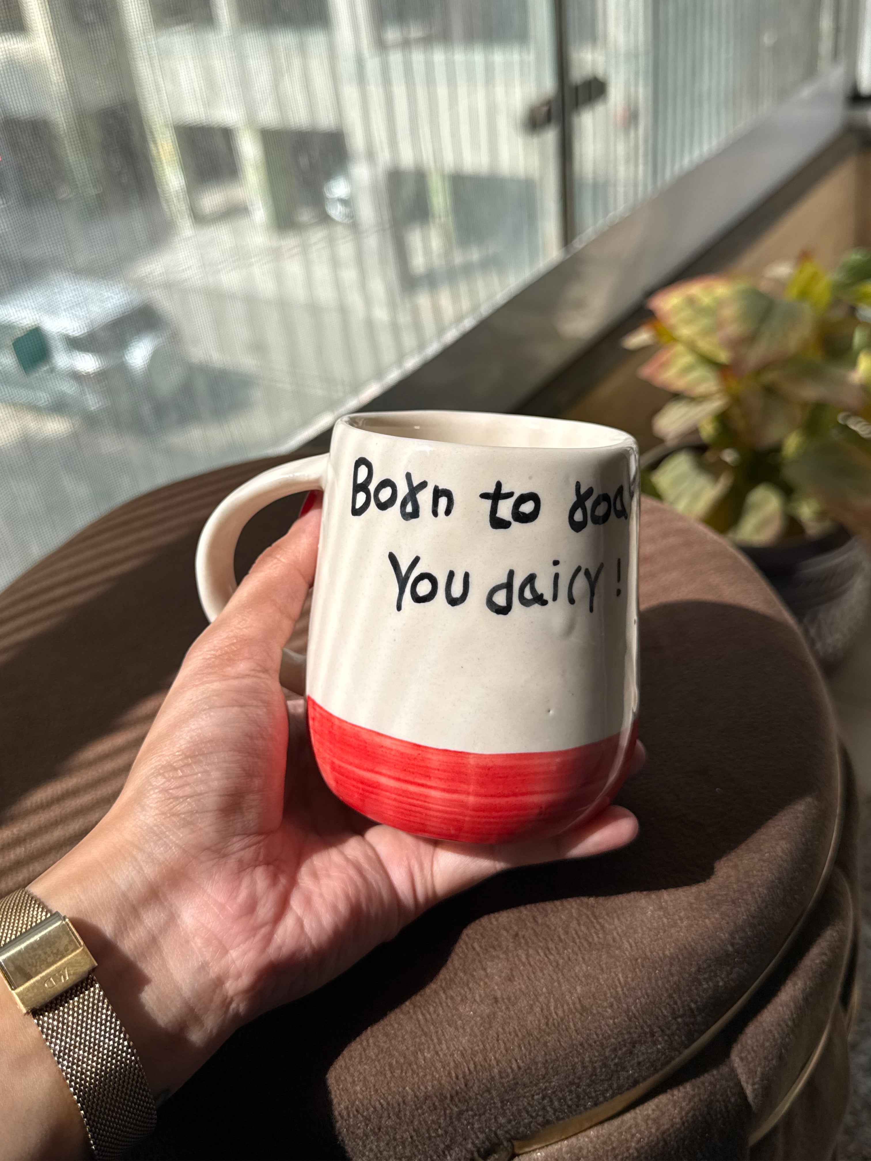 "Born to Roast You Daily" Ceramic Mug