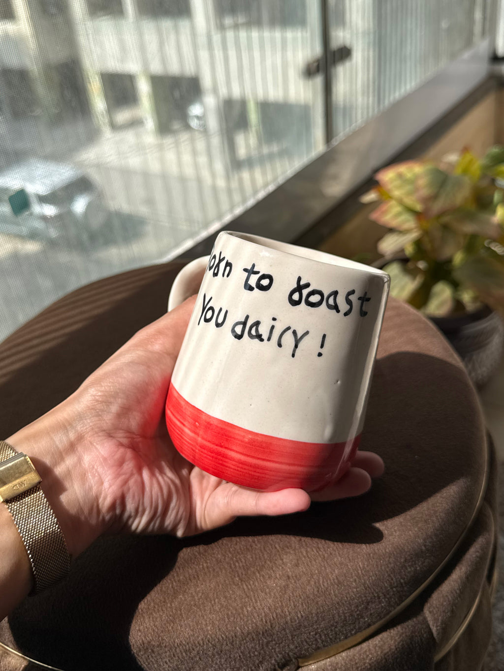 "Born to Roast You Daily" Ceramic Mug