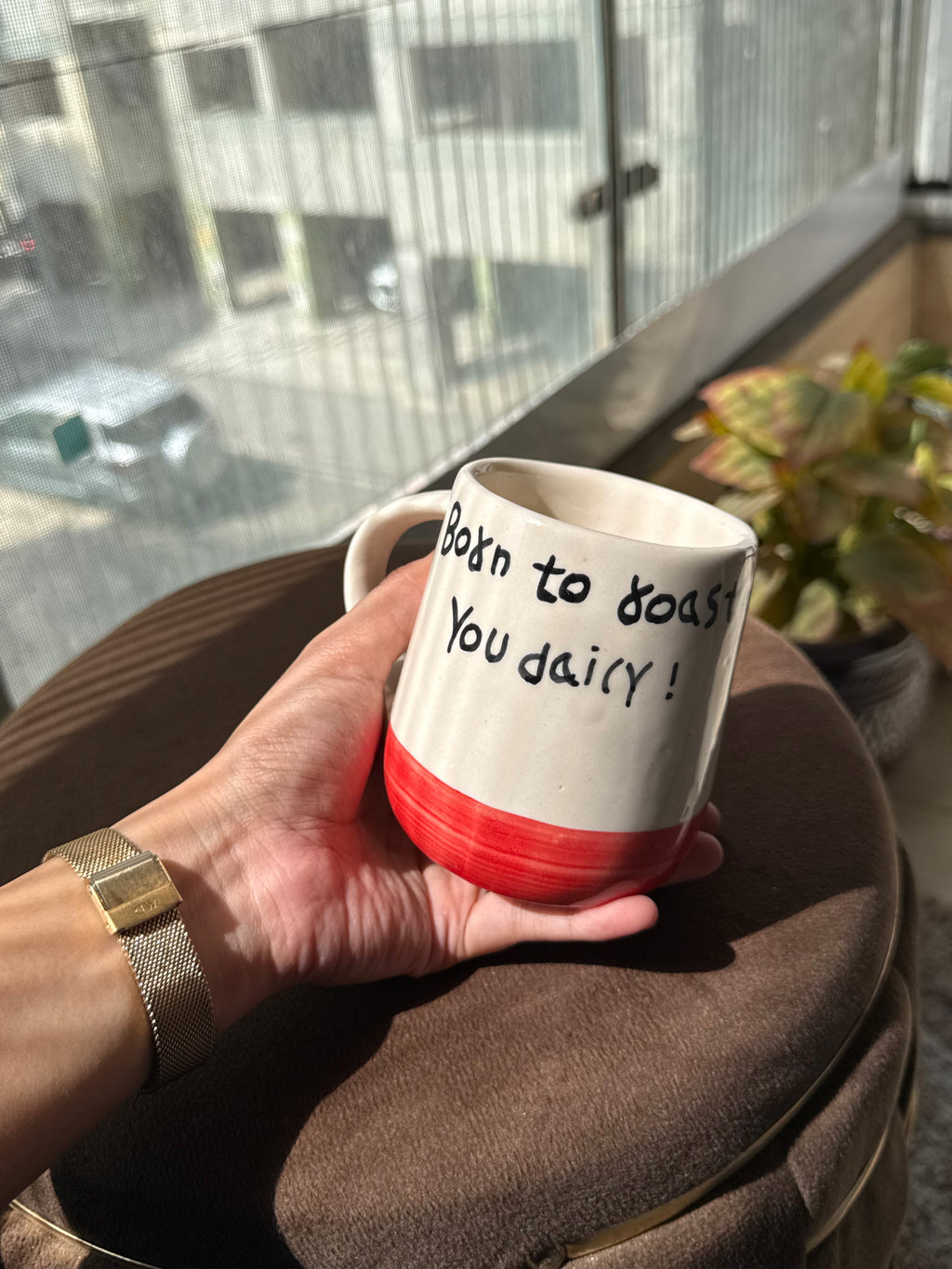 "Born to Roast You Daily" Ceramic Mug