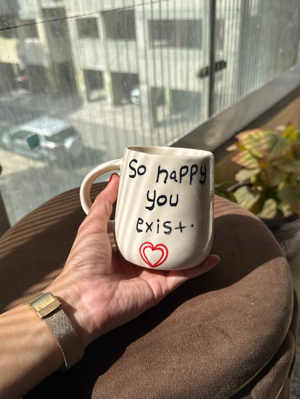 "So Happy You Exist" Ceramic Mug