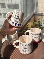 Love Quotes Ceramic Mugs (Set of 4)