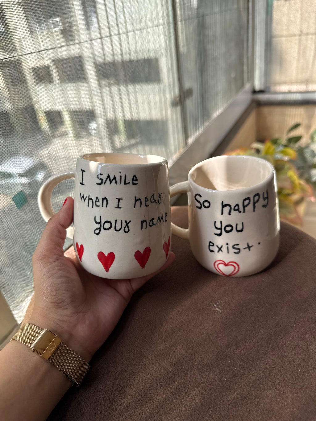 Love Quotes Ceramic Mugs (Set of 4)