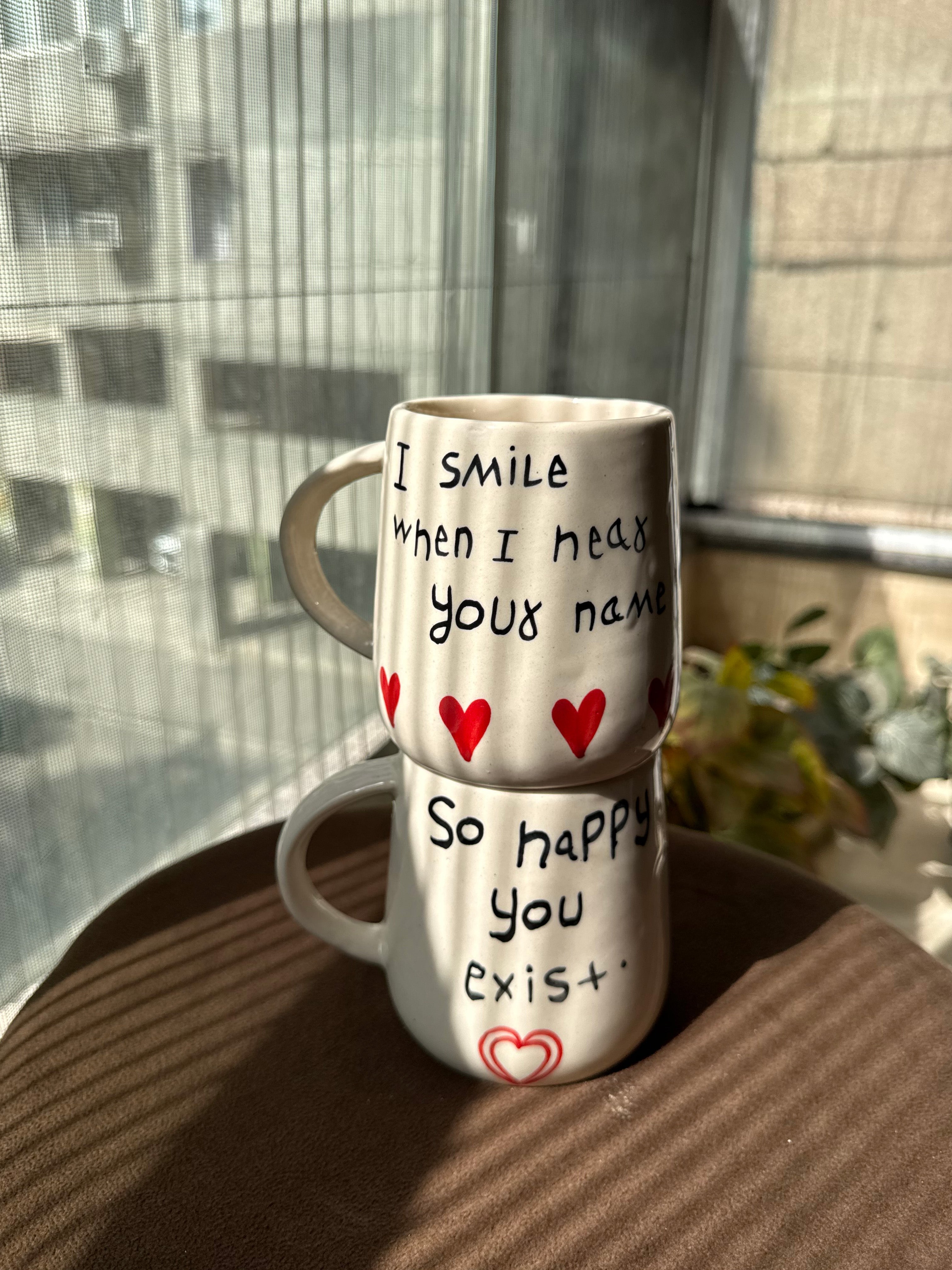 Love Quotes Ceramic Mugs (Set of 4)