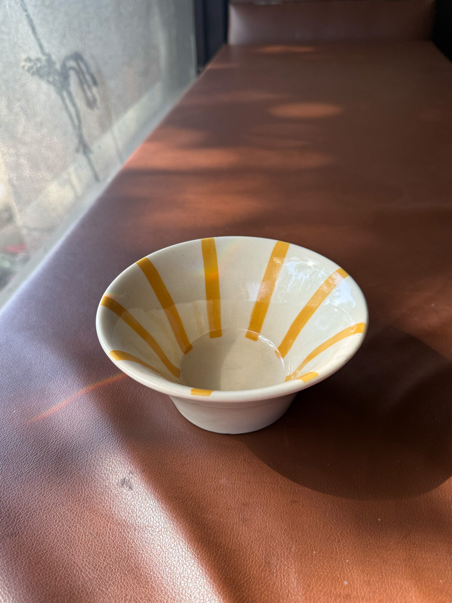☀️ Flared Sunshine Stripe Bowl