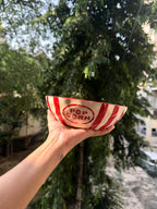 Big Popcorn Bowl 🍿❤️ 🍿 For Retro & Cozy Movie Nights