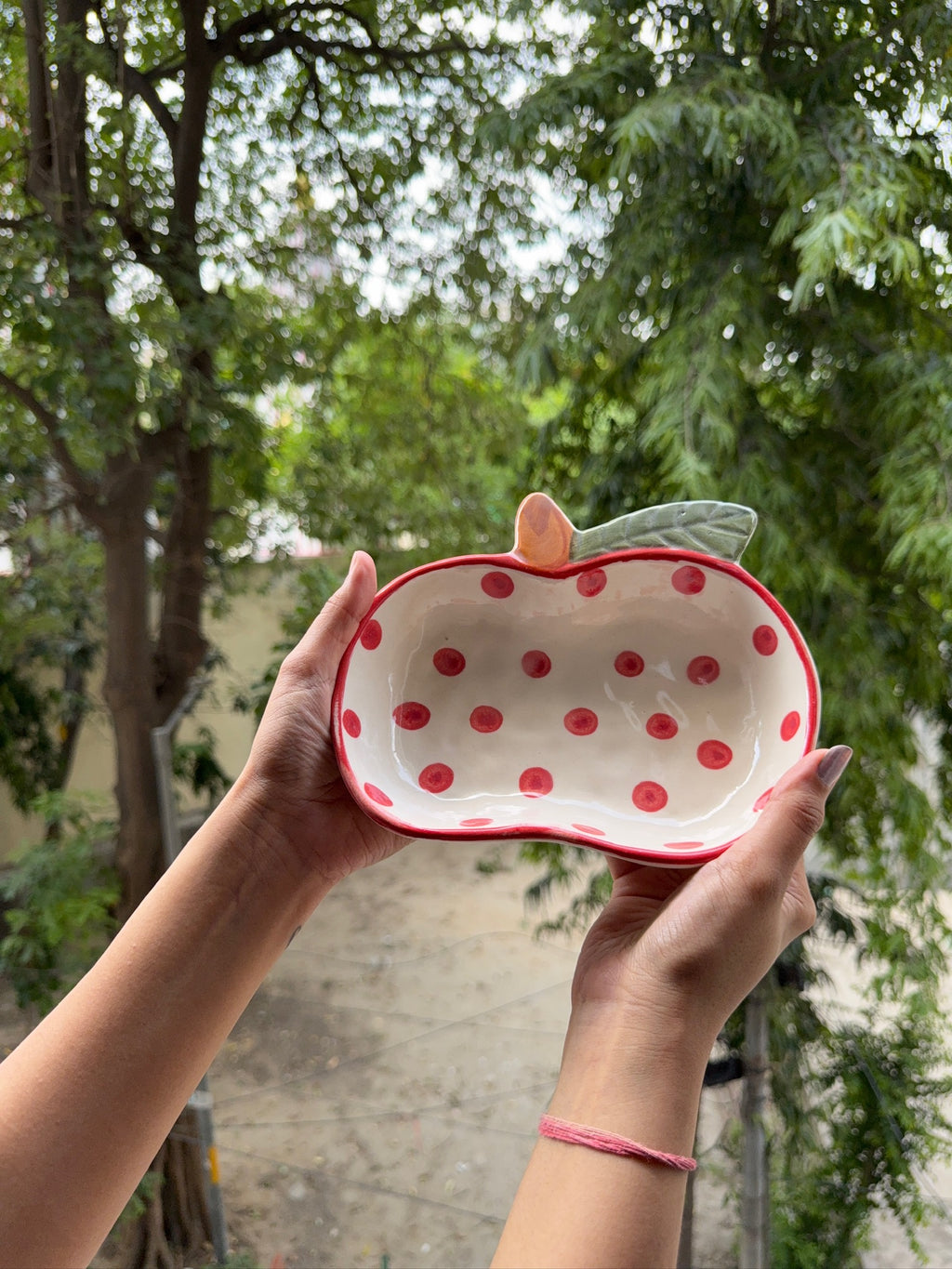 Apple Dotted Serving Plate 🍎