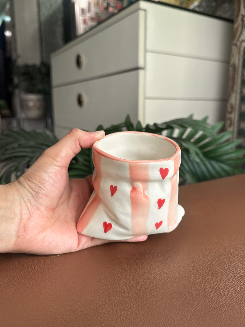 ❣️ Potli Heart Glass | Unique, Playful Glass