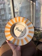 Mittiraa Home Sunset Stripe Pasta Plate | 10 inch | Beautiful Plate