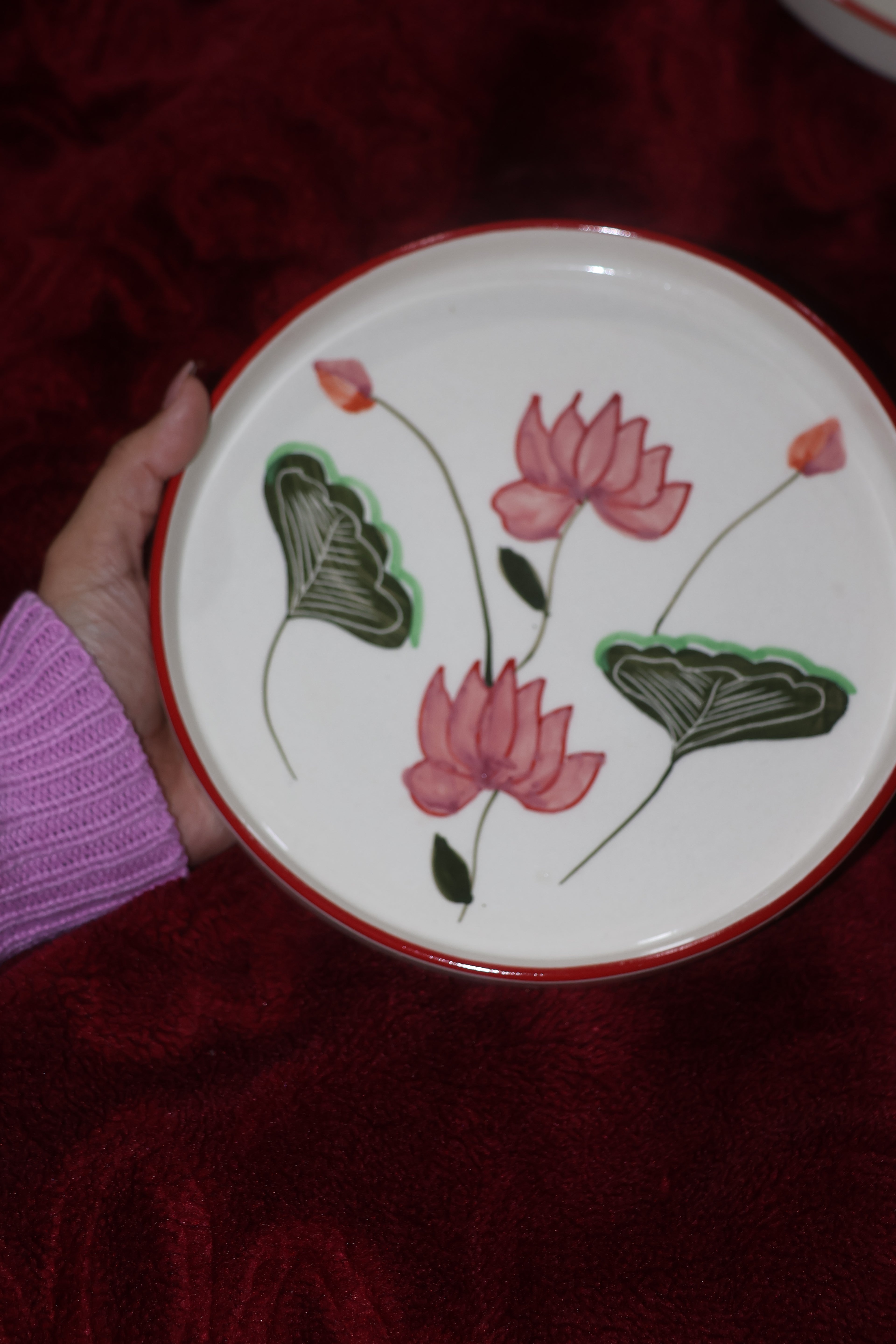 Plate with Lotus Motif