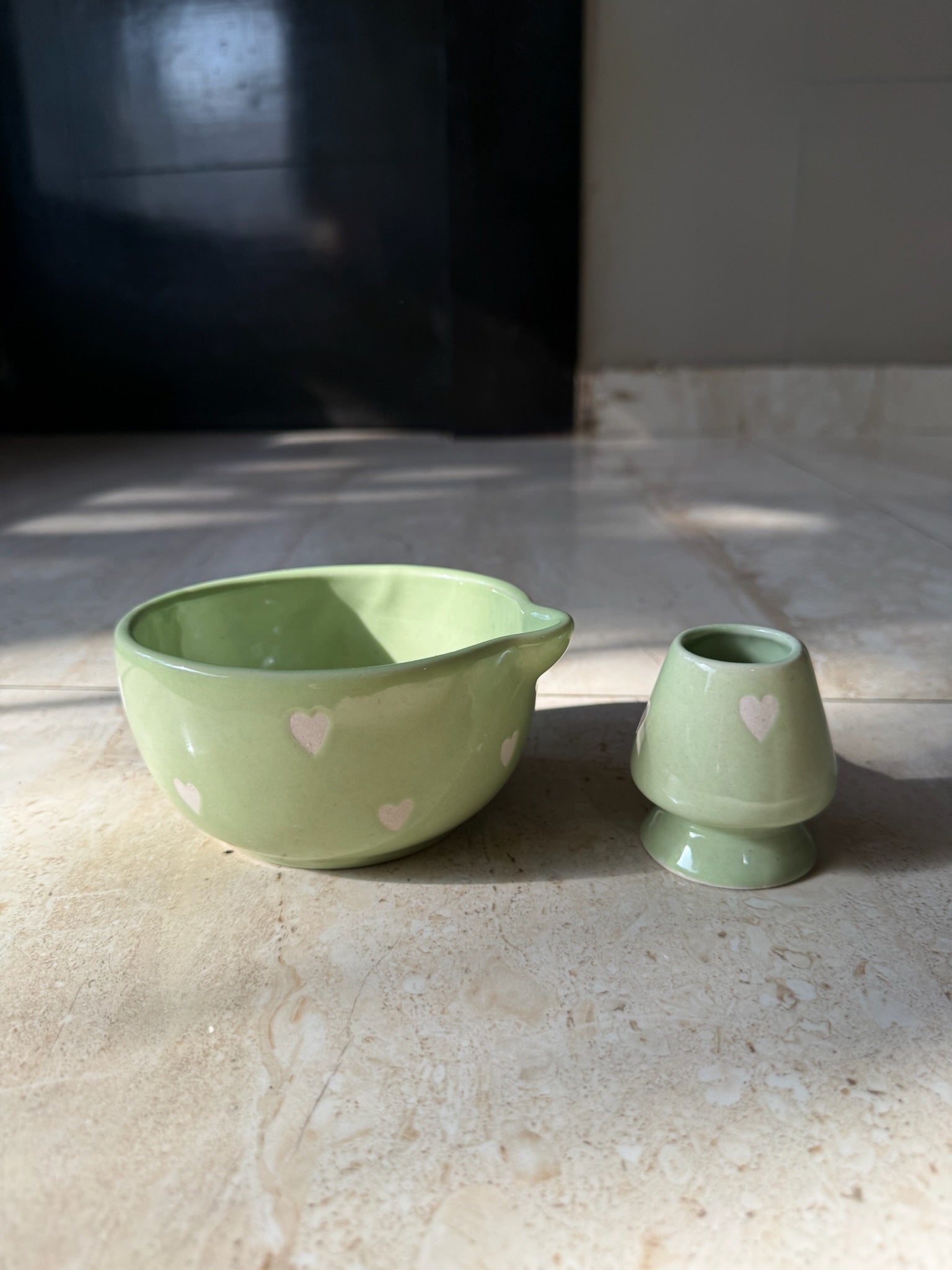 Green Hearts Matcha Bowl